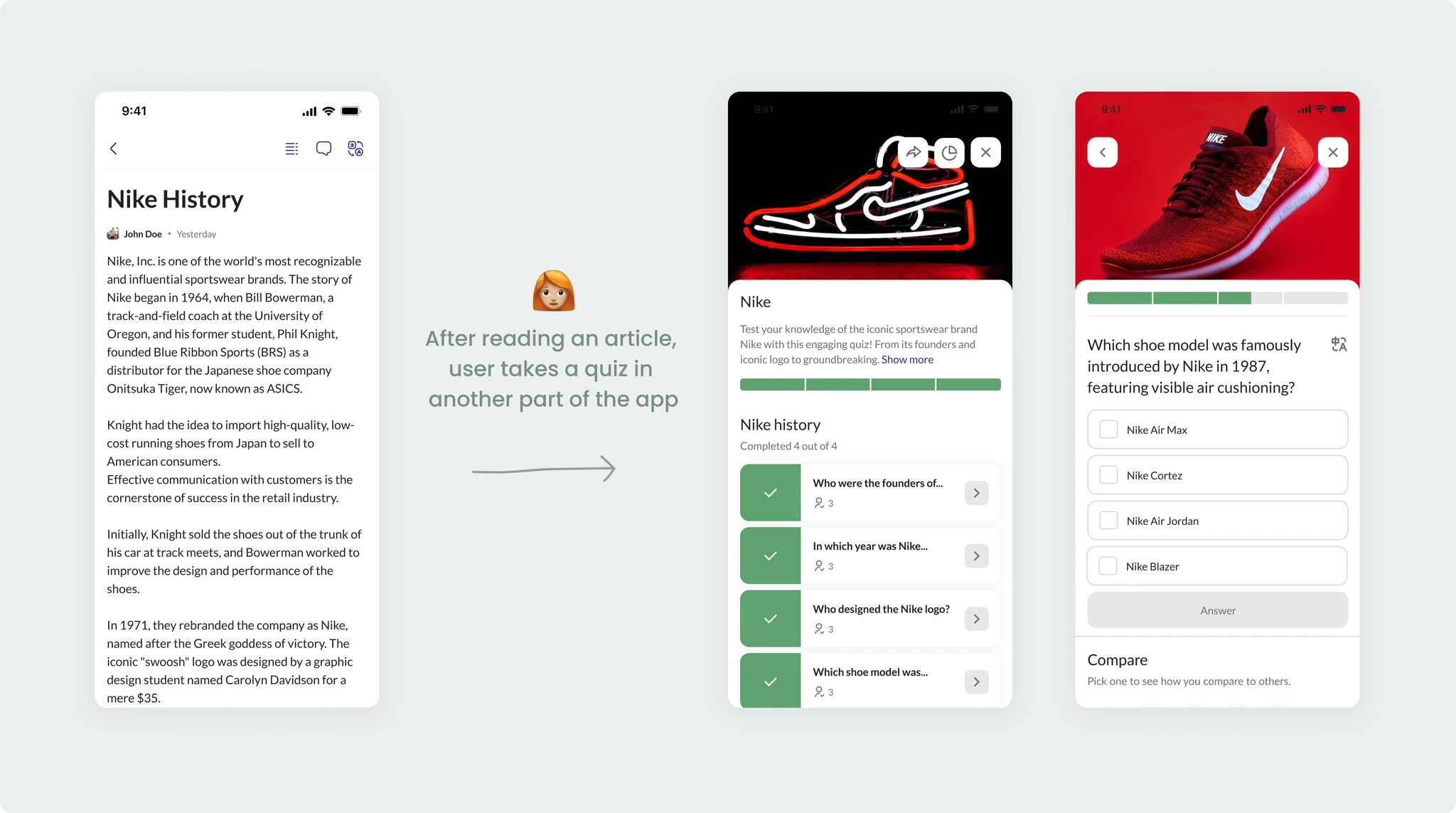 Atobi training module before redesign